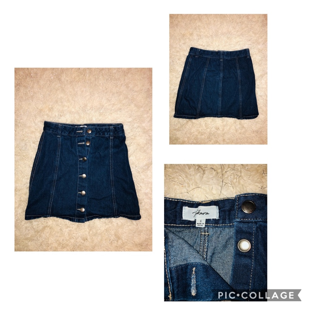 Dark Blue Jean Skirt.